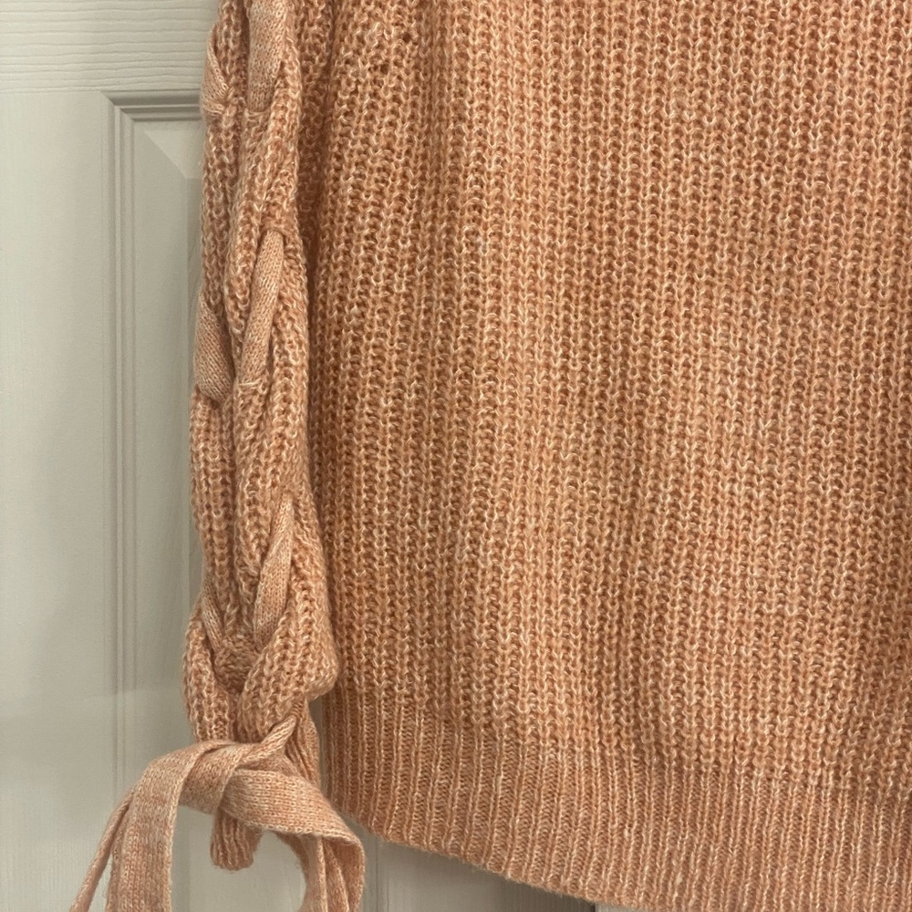 Peach knit sweater